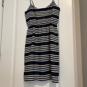 J. Crew Navy and White Striped women’s Mini Dress size 2